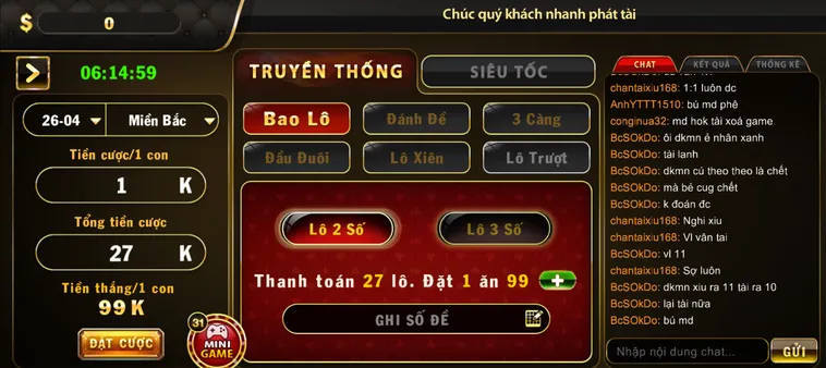 Lô Đề 1 Ăn 99 Tại HitClub Chinh Phục Những Con Số Với Tỷ Lệ Thưởng Cao
