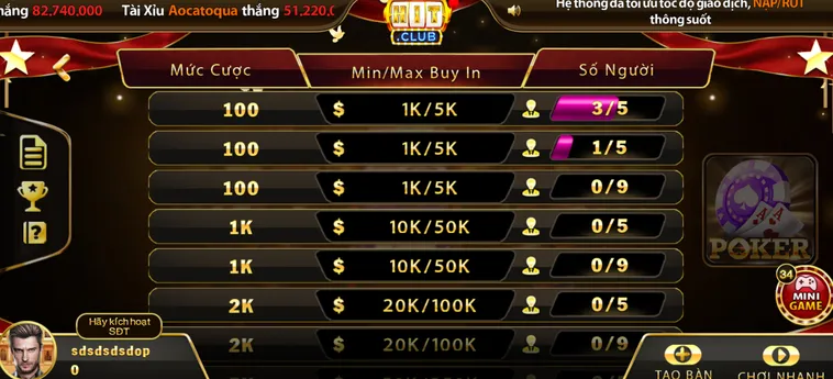 Poker Tại HitClub Đấu Trường Chiến Thuật Đẳng Cấp Cho Người Chơi Uy Tín
