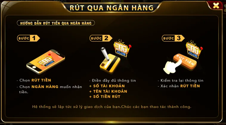 Hướng Dẫn Rút Tiền Bằng Tài Khoản Ngân Hàng Tại Hitclub Nhanh Chóng An Toàn Cho Mọi Game Thủ