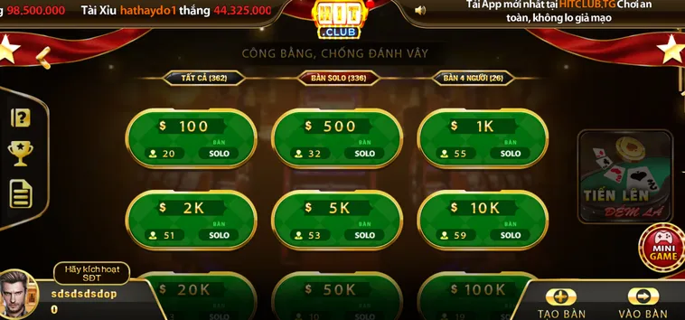 Hướng Dẫn Chơi Tiến Lên Đếm Lá Tại Hitclub Cho Người Mới